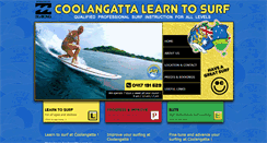 Desktop Screenshot of coolangattalearntosurf.com
